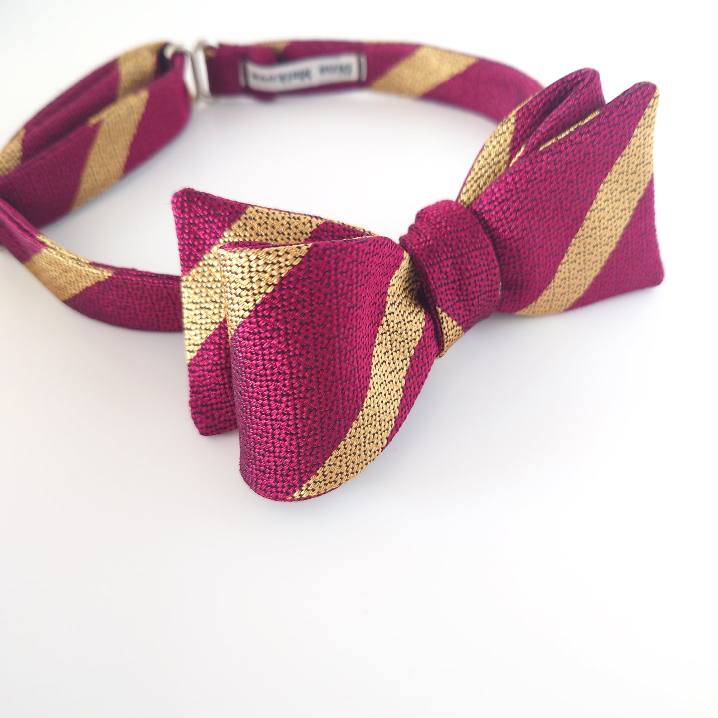 burgundy bow tie