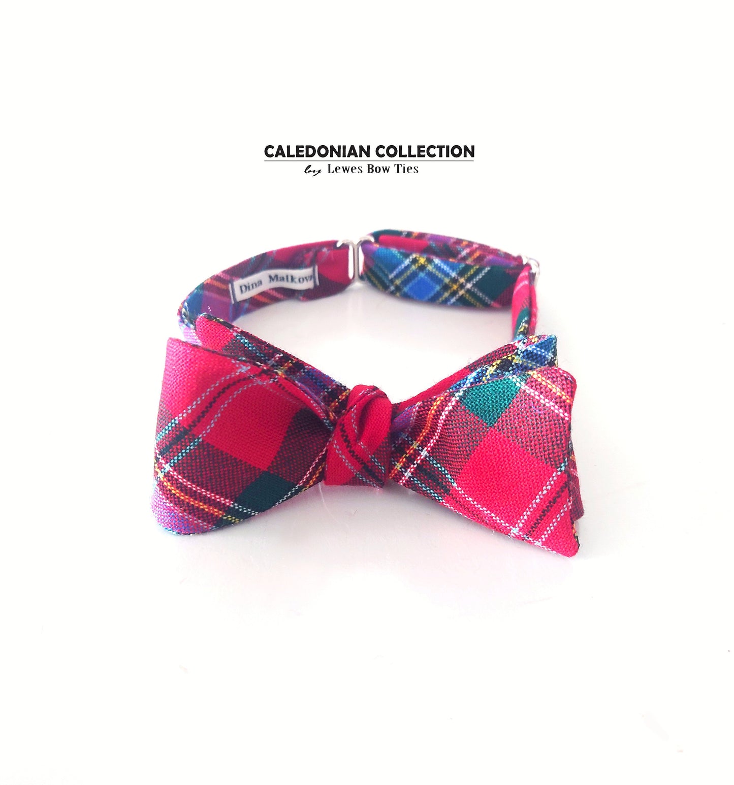 MacLean of Duart tartan Plaid bow tie by Lewes Bow Ties