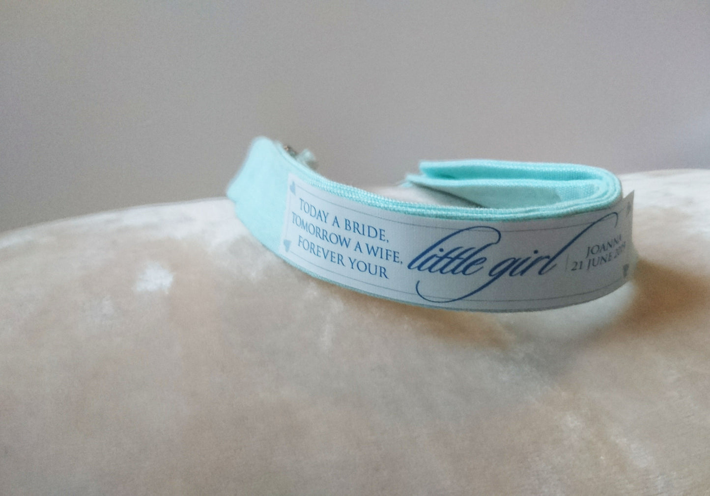 today a bride, tomorrow a wife, always your little girl bow tie patch for father of the bride