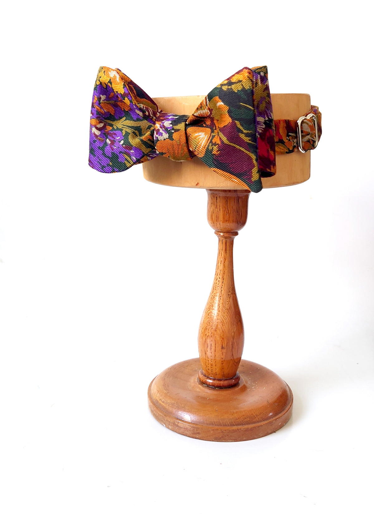 Autumn floral wool bow tie
