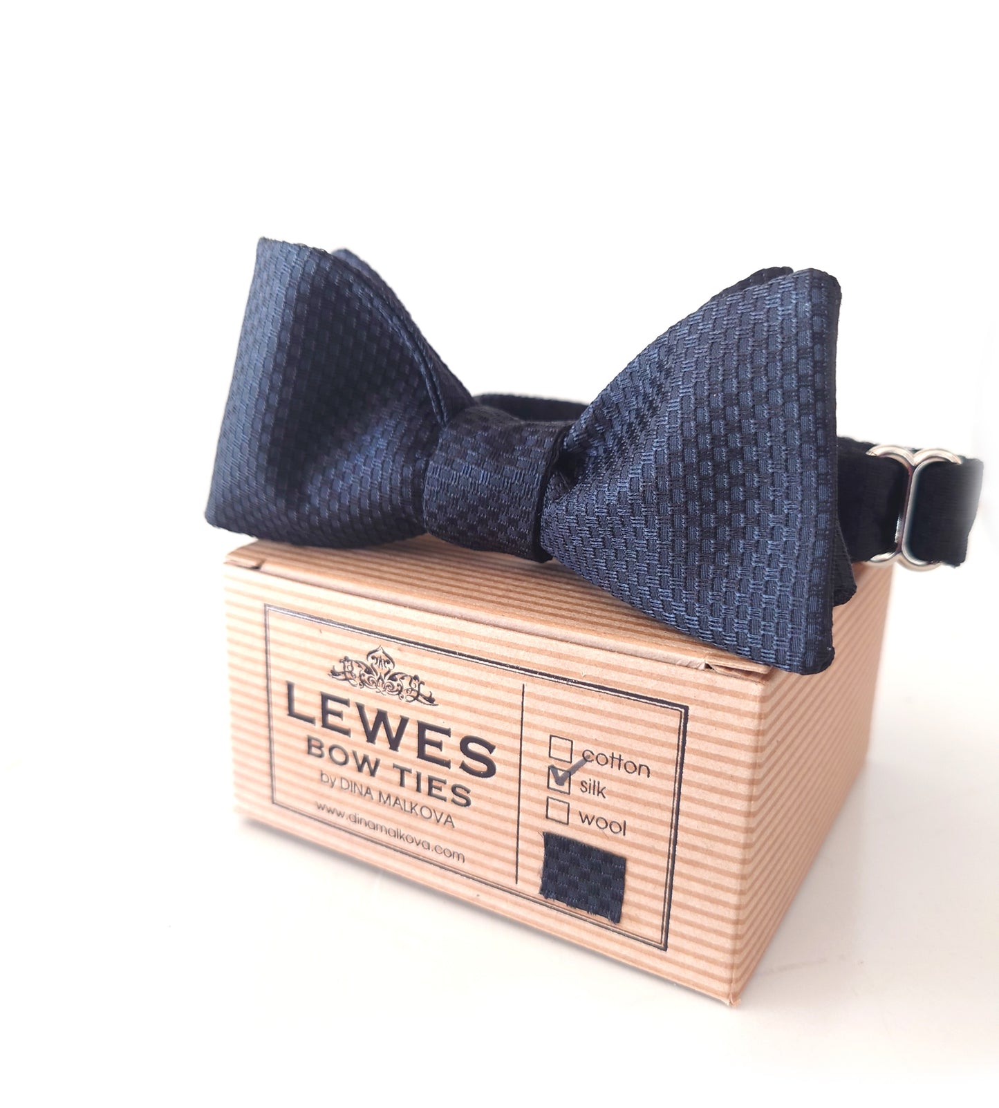 Black bow tie by Lewes Bow Ties