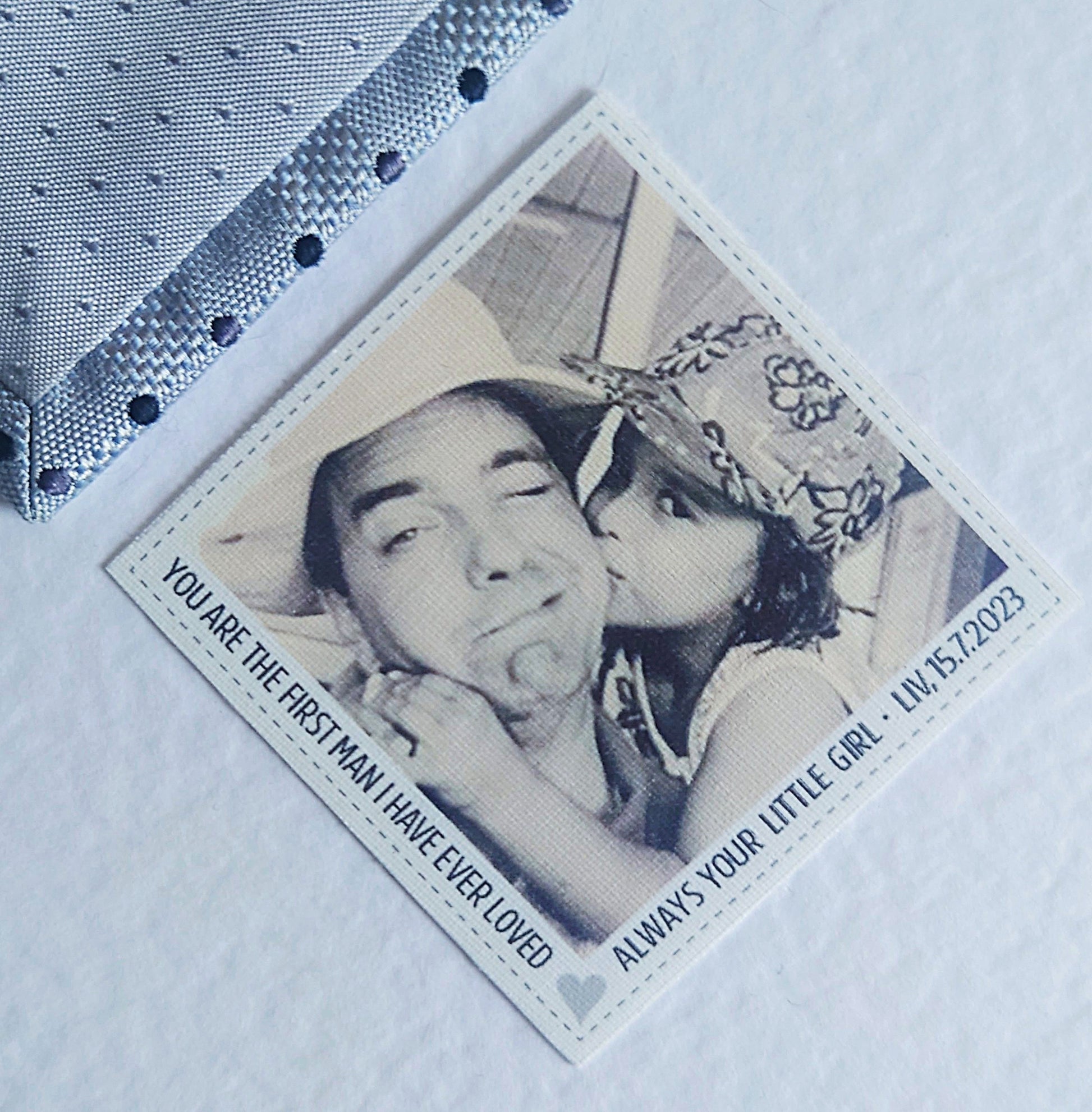 dad's wedding tie patch 