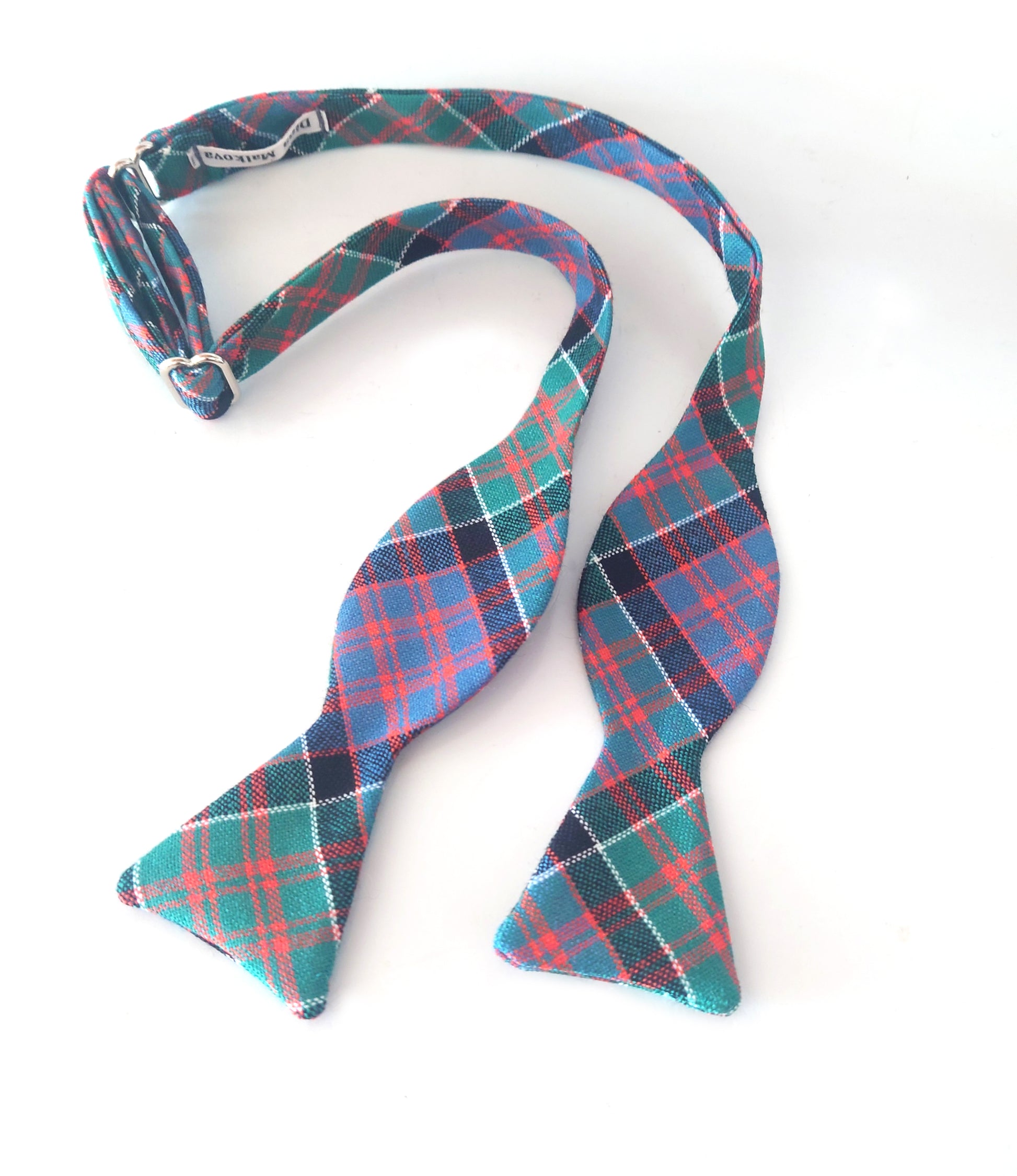 MacDonald of Clanranald Scotland wool self tie bow tie