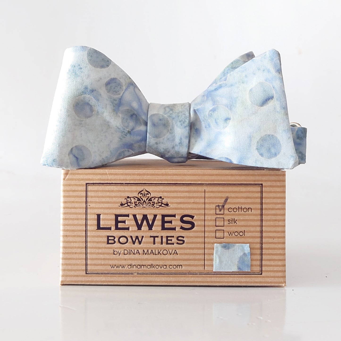 ocean grey bow tie