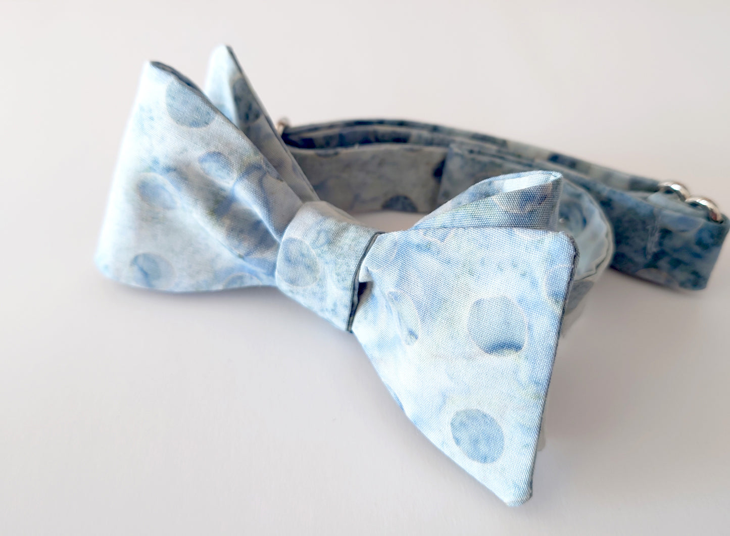 ocean grey cotton bow tie