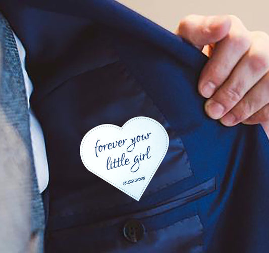 Father of the bride wedding suit patch