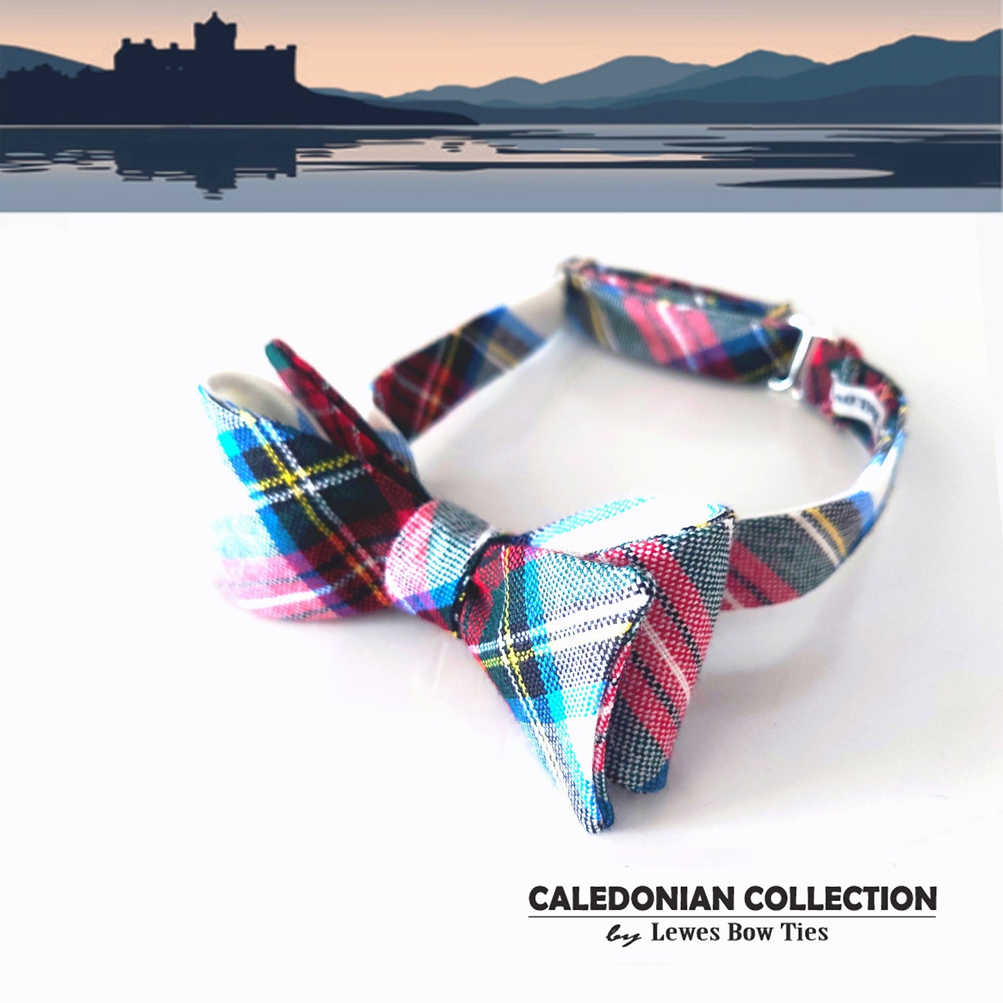 Stewart Dress Modern tartan bow tie