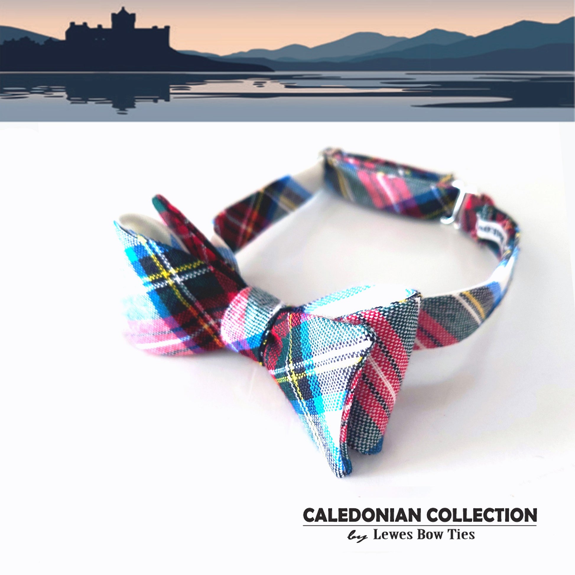 Stewart Dress Modern tartan bow tie