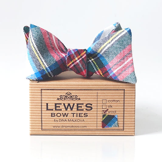 Stewart Dress Modern Wool tartan bow tie