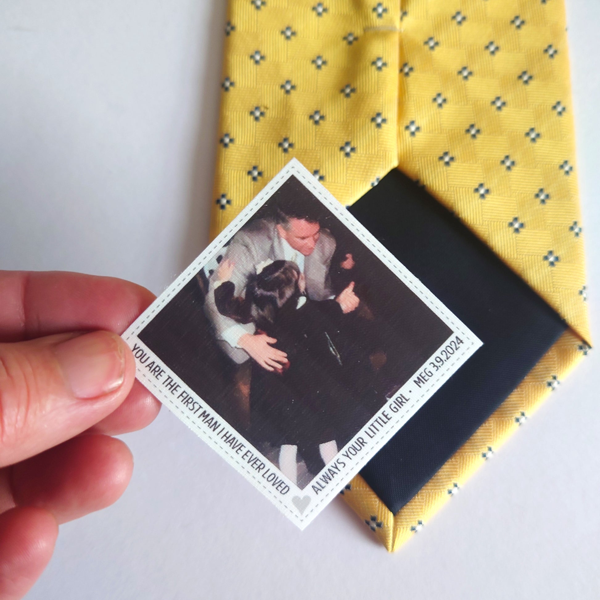 you are the first man wedding tie patch