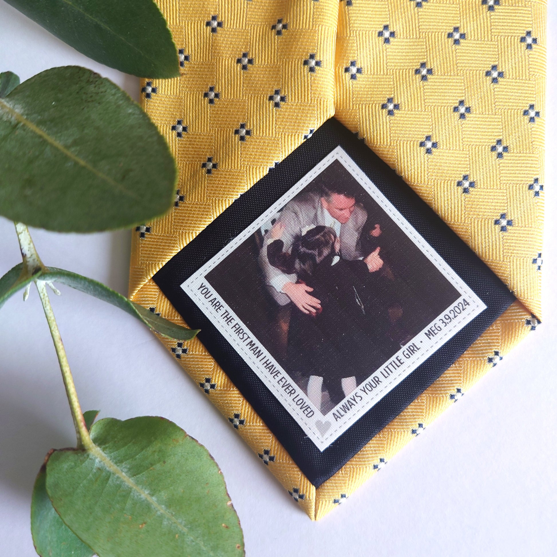 first man i ever loved wedding tie patch