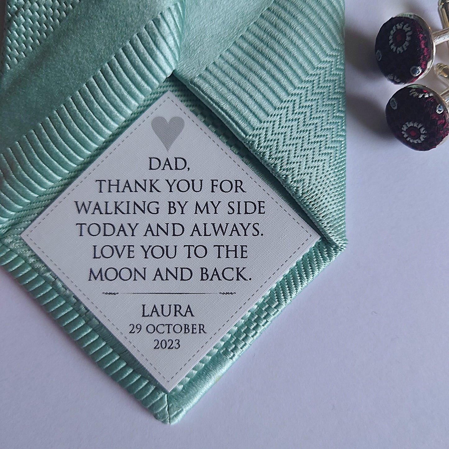 thank you for walking by my side wedding patch